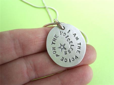 voice for voiceless jewelry